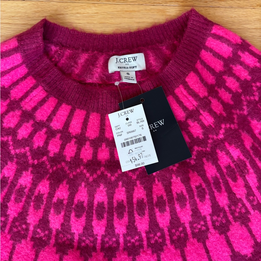 J. Crew Neck Sweater Extra Soft Size S - Picture 3 of 10